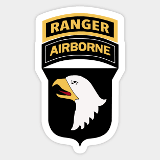 101st Airborne Division with Ranger Tab Sticker